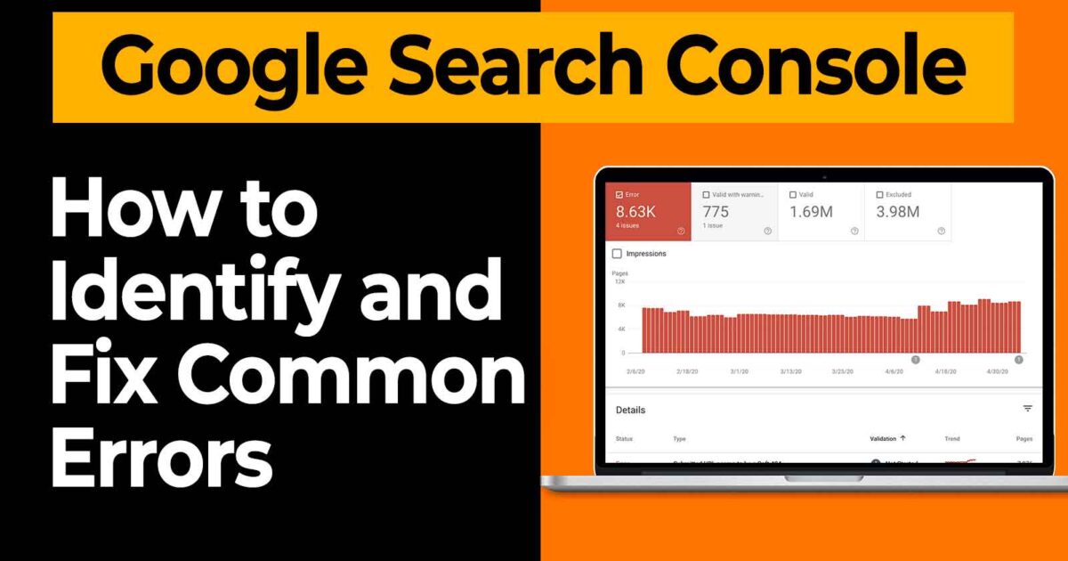 Google Search Console errors